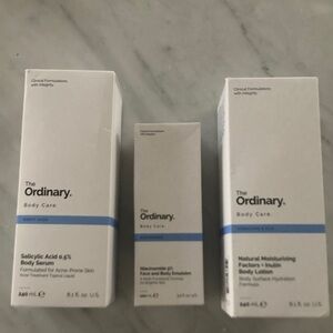 The Ordinary Body Care set of three- full size, sealed, NWT